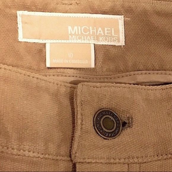 MICHAEL Michael Kors Camel Corduroy Pants Sz 10 - Picture 5 of 7